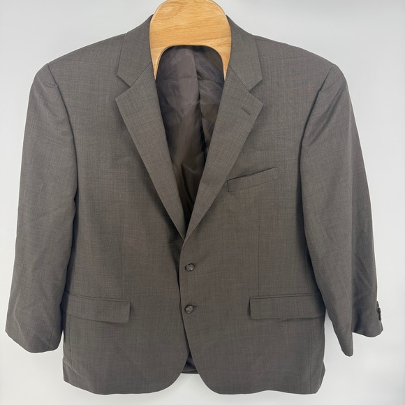 Lauren Ralph Lauren Other - Lauren Ralph Lauren‎ Men Wool Suit Jacket Blazer Gray 48R Business Casual